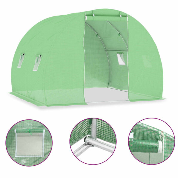 vidaXL Skleník 6 m² 3x2x2 cm – Obrázok 2