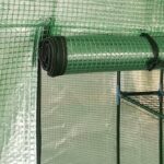 vidaXL Skleník s policami 227x223 cm oceľový – Obrázok 3