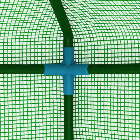 vidaXL Skleník s policami 227x223 cm oceľový – Obrázok 4