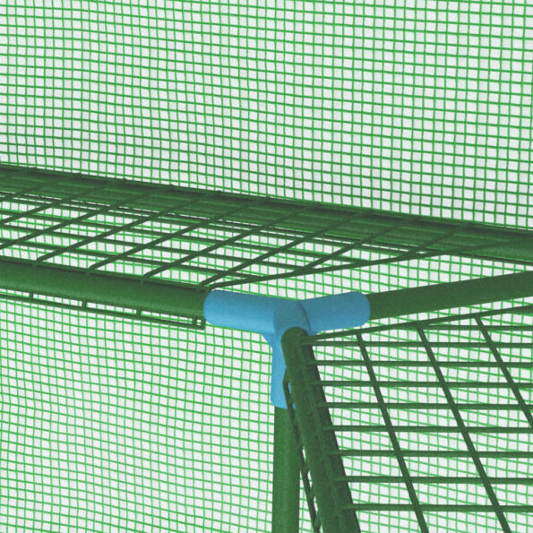 vidaXL Skleník s policami 227x223 cm oceľový – Obrázok 5