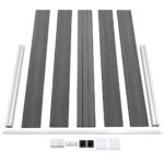 vidaXL Záhradný plot, WPC 180x105 cm, sivý – Obrázok 6