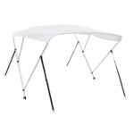 vidaXL Strieška Bimini s 3 oblúkmi, biela 183x180x137 cm – Obrázok 7