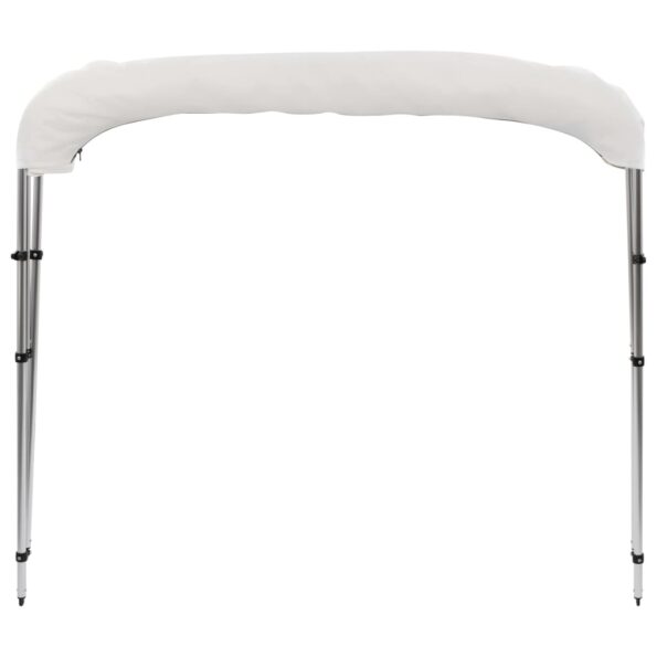 vidaXL Strieška Bimini s 3 oblúkmi, biela 183x180x137 cm – Obrázok 8