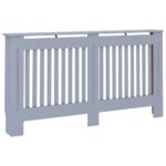 vidaXL Kryt na radiátor antracitový 152x19x81,5 cm MDF – Obrázok 2
