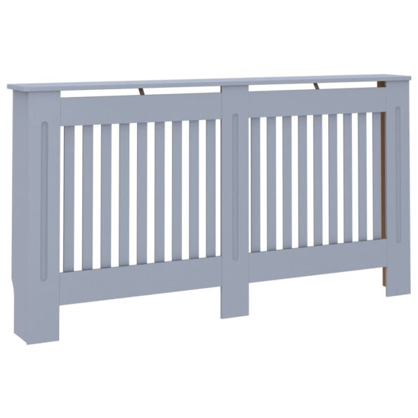 vidaXL Kryt na radiátor antracitový 152x19x81,5 cm MDF – Obrázok 2