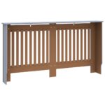vidaXL Kryt na radiátor antracitový 152x19x81,5 cm MDF – Obrázok 5