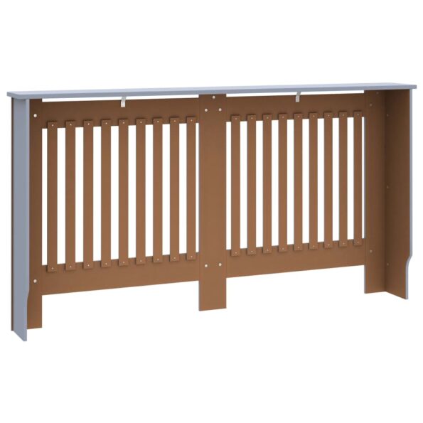 vidaXL Kryt na radiátor antracitový 152x19x81,5 cm MDF – Obrázok 5