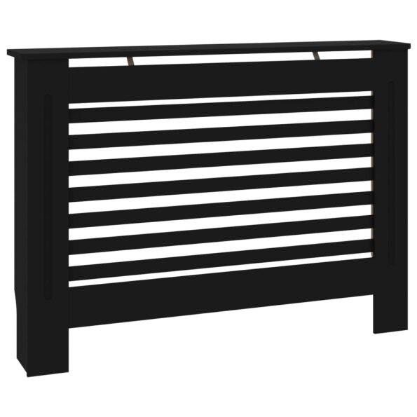 vidaXL Kryt na radiátor čierny 112x19x81,5 cm MDF – Obrázok 2