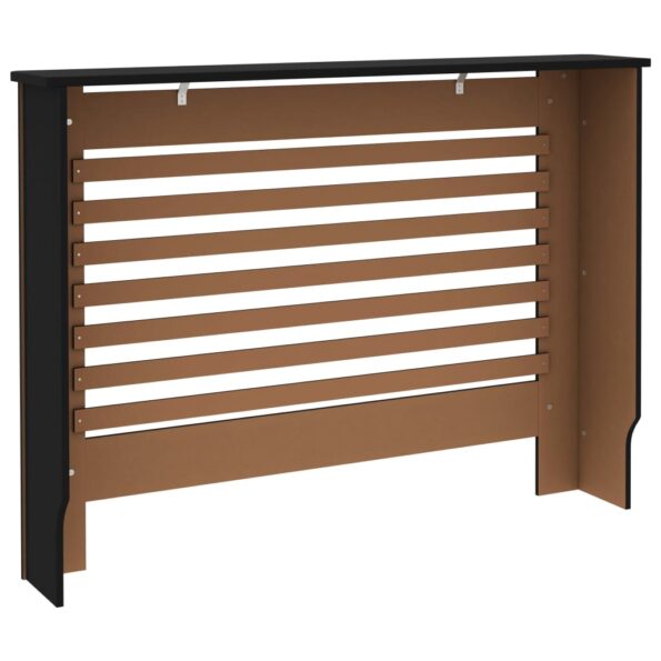 vidaXL Kryt na radiátor čierny 112x19x81,5 cm MDF – Obrázok 5