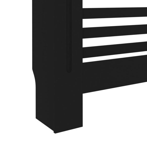 vidaXL Kryt na radiátor čierny 112x19x81,5 cm MDF – Obrázok 7