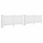 vidaXL Kryty na radiátor 2 ks biele 172x19x81,5 cm MDF – Obrázok 2