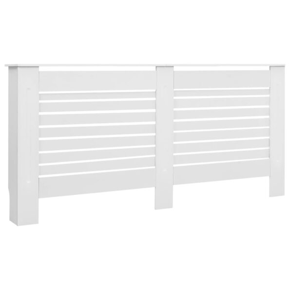 vidaXL Kryty na radiátor 2 ks biele 172x19x81,5 cm MDF – Obrázok 3