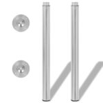 vidaXL Teleskopické stolové nohy 4 ks nerezová oceľ 710 mm-1100 mm – Obrázok 3