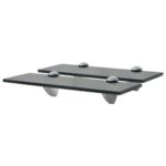 vidaXL Nástenná polička 2 ks sklo 30x10 cm 8 mm