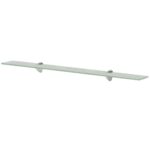 vidaXL Nástenná polička 2 ks sklo 90x10 cm 8 mm – Obrázok 2