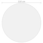 vidaXL Chránič na stôl priehľadný Ø 110 cm 1,6 mm PVC – Obrázok 5