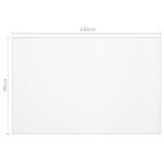 vidaXL Chránič na stôl, matný 140x90 cm, 1,6 mm, PVC – Obrázok 6