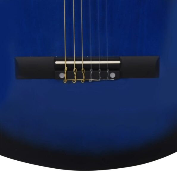 vidaXL Klasická gitara pre začiatočníkov a deti modrá 3/4 36" – Obrázok 6