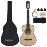 vidaXL 8-dielna klasická gitarová sada pre deti, začiatočníkov 1/2 34" – Obrázok 2