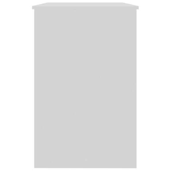 vidaXL Písací stôl, lesklý biely 100x50x76 cm, kompozitné drevo – Obrázok 8