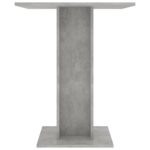vidaXL Bistro stolík, betónovo sivý 60x60x75 cm, kompozitné drevo – Obrázok 4
