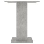 vidaXL Bistro stolík, betónovo sivý 60x60x75 cm, kompozitné drevo – Obrázok 5