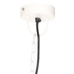 vidaXL Industriálna vintage závesná lampa 25 W, biela 41 cm E27 – Obrázok 5