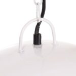 vidaXL Industriálna vintage závesná lampa 25 W, biela 41 cm E27 – Obrázok 6