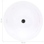 vidaXL Industriálna vintage závesná lampa 25 W, biela 41 cm E27 – Obrázok 9