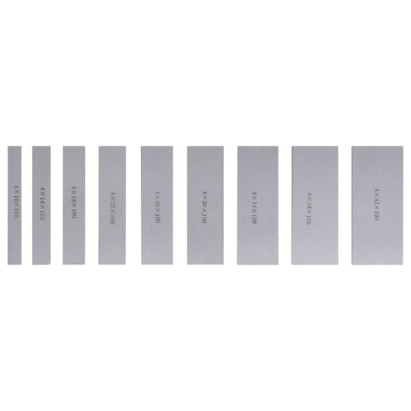 vidaXL Paralelné podložky 100 mm 18 ks 10-42 mm – Obrázok 5