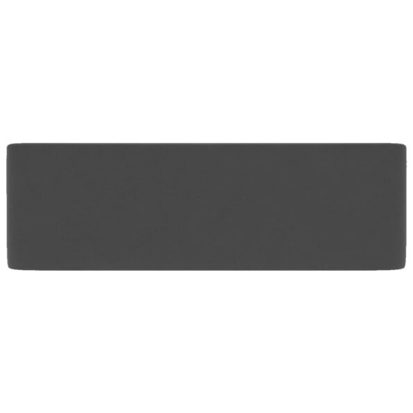 vidaXL Luxusné umývadlo matné tmavosivé 41x30x12 cm keramické – Obrázok 4