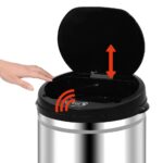 vidaXL Automatický odpadkový kôš so senzorom 40 l, nehrdzavejúca oceľ – Obrázok 2