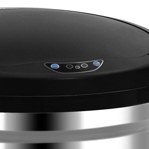vidaXL Automatický odpadkový kôš so senzorom 40 l, nehrdzavejúca oceľ – Obrázok 7