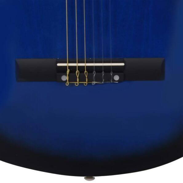 vidaXL Klasická gitara pre začiatočníkov a deti s taškou modrá 1/2 34" – Obrázok 7