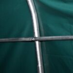vidaXL Odnímateľný prístrešok pre hospodárske zvieratá tmavozelený 3,3x4,8 m PVC 550 g/m² – Obrázok 2