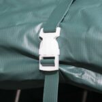 vidaXL Odnímateľný prístrešok pre hospodárske zvieratá tmavozelený 3,3x4,8 m PVC 550 g/m² – Obrázok 3