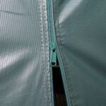 vidaXL Odnímateľný prístrešok pre hospodárske zvieratá tmavozelený 3,3x4,8 m PVC 550 g/m² – Obrázok 4