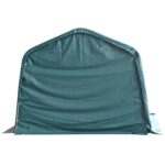 vidaXL Odnímateľný prístrešok pre hospodárske zvieratá tmavozelený 3,3x4,8 m PVC 550 g/m² – Obrázok 6