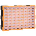vidaXL Organizér so 64 zásuvkami 52x16x37,5 cm