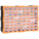 vidaXL Organizér so 64 zásuvkami 52x16x37,5 cm – Obrázok 3