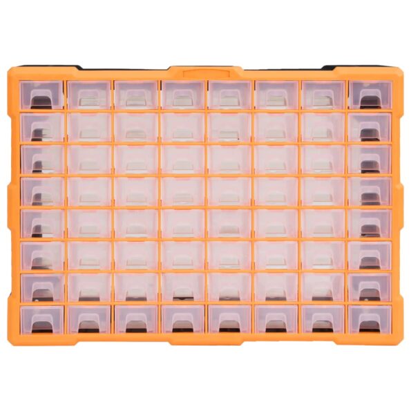 vidaXL Organizér so 64 zásuvkami 52x16x37,5 cm – Obrázok 4