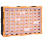vidaXL Organizér so 64 zásuvkami 52x16x37,5 cm – Obrázok 7