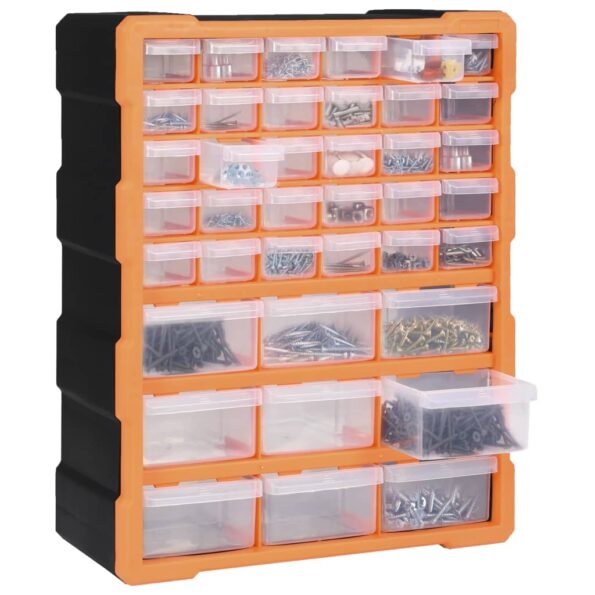 vidaXL Organizér s 39 zásuvkami 38x16x47 cm – Obrázok 2