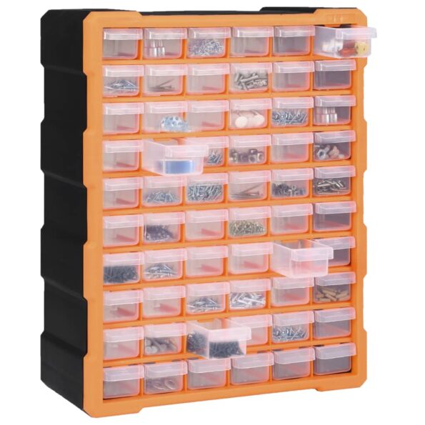 vidaXL Organizér so 60 zásuvkami 38x16x47,5 cm – Obrázok 2
