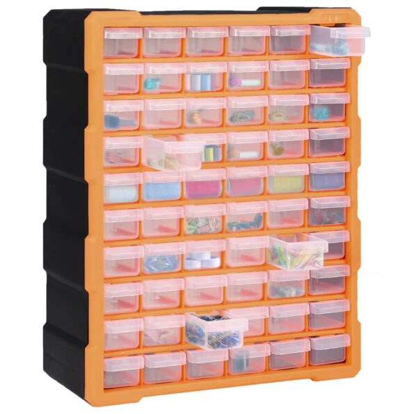 vidaXL Organizér so 60 zásuvkami 38x16x47,5 cm – Obrázok 3