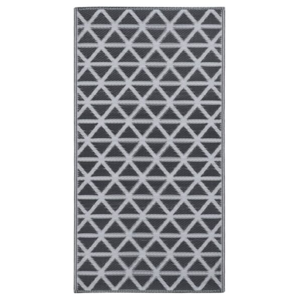 vidaXL Vonkajší koberec ARAKIL čierny 120x180 cm PP – Obrázok 2