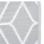 vidaXL Vonkajší koberec ARAKIL sivý 160x230 cm PP – Obrázok 4