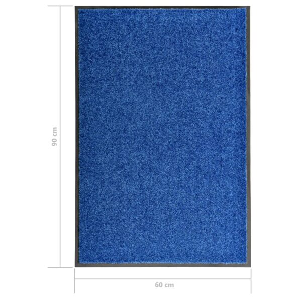 vidaXL Rohožka, prateľná, modrá 60x90 cm – Obrázok 6