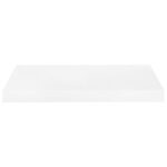 vidaXL Plávajúce nástenné police 2 ks, lesklé biele 50x23x3,8 cm, MDF – Obrázok 5
