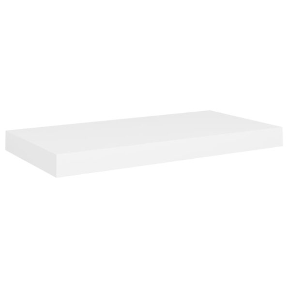 vidaXL Plávajúce nástenné police 2 ks, biele 50x23x3,8 cm, MDF – Obrázok 4